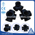 3-D black malleable iron Tee Cross pipe fittings